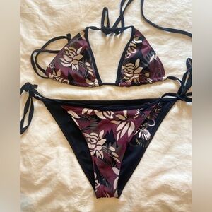 4-in1 Reversible Oakley halter bikini sz large